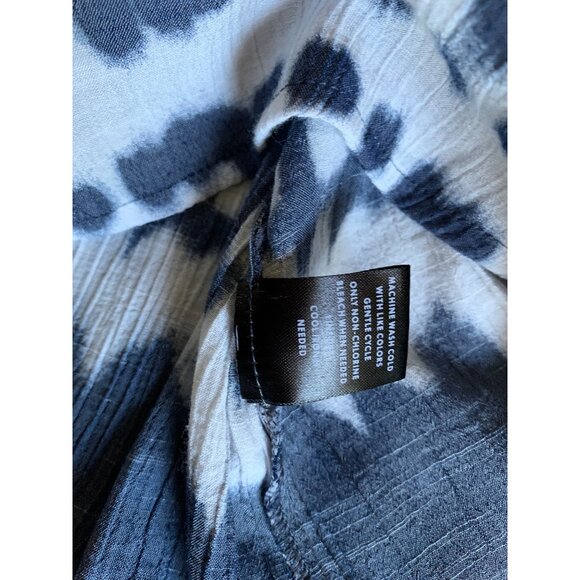 Lee Womens XLarge Tie-Dye Long Sleeve Blouse Polyester/Rayon - Picture 5 of 8